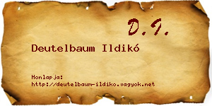 Deutelbaum Ildikó névjegykártya